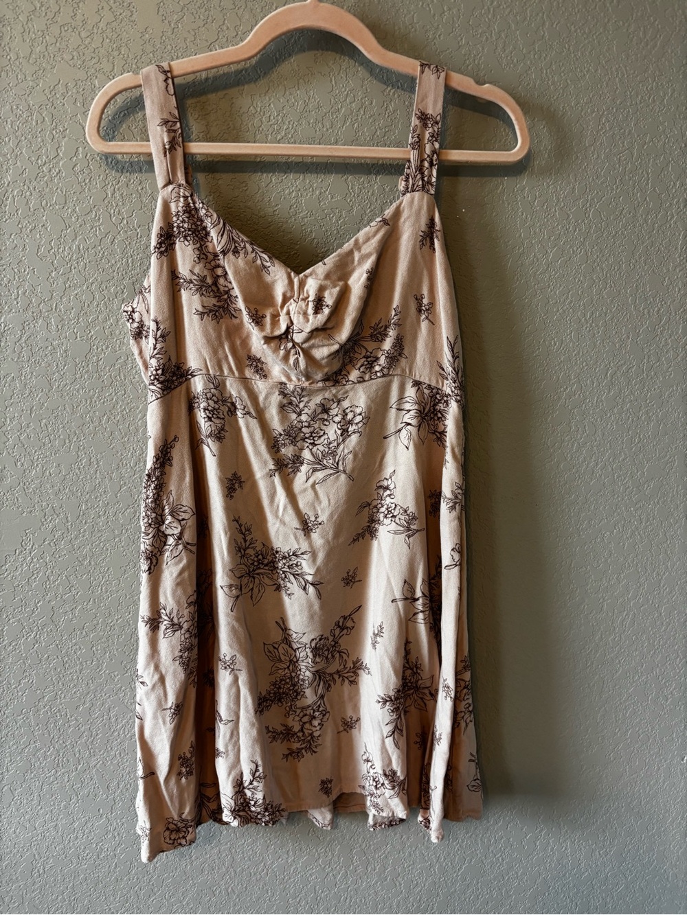 Old Navy Beige Floral Mini Dress